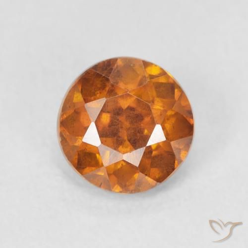 0.95ct Naturel Orange terreux Sphalérite, Tour, VS-SI