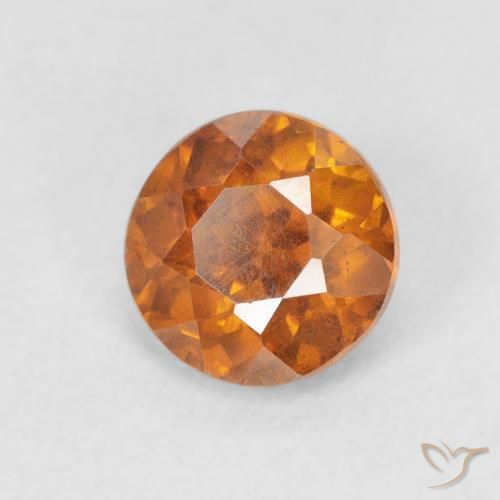 Sphalérite Orange terreux naturelle Tour, 0.95 ct, VS-SI