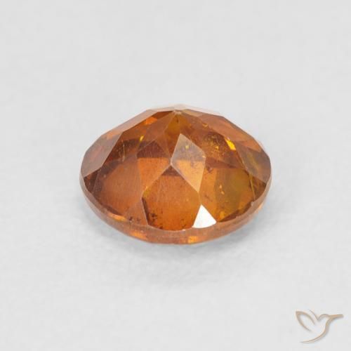 Sphalérite Orange terreux naturelle Tour, 0.95 ct, VS-SI