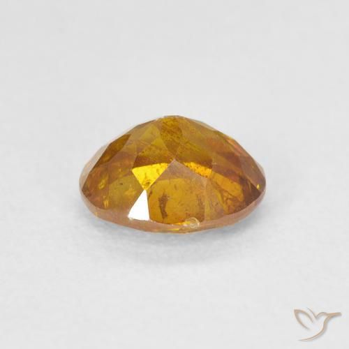 Sphalérite Miel Orange naturelle ovale, 1.25 ct, SI