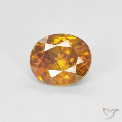 1.25ct Naturel Brun doré Sphalérite, ovale, SI