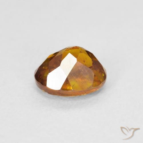 Sphalérite Brun doré naturelle ovale, 1.25 ct, SI