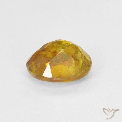 Sphalérite Brun doré naturelle ovale, 0.75 ct, SI
