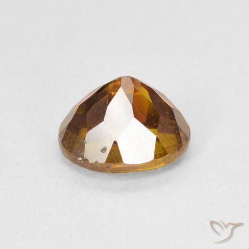 Sphalérite Orange terre naturelle ovale, 1.44 ct, SI