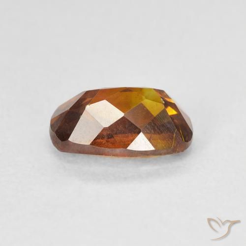 Sphalérite Orange foncé naturelle Coussin, 1.46 ct, SI