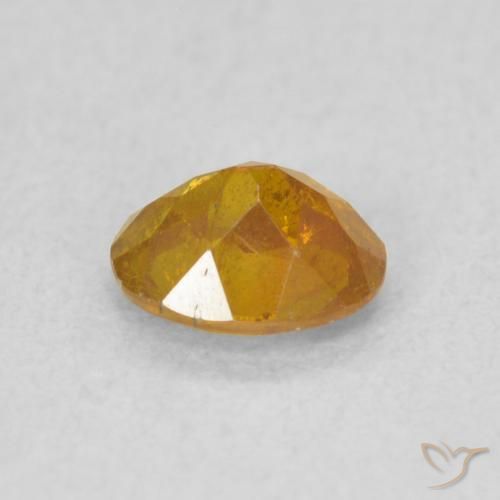 Sphalérite Orange vif naturelle ovale, 0.56 ct, SI