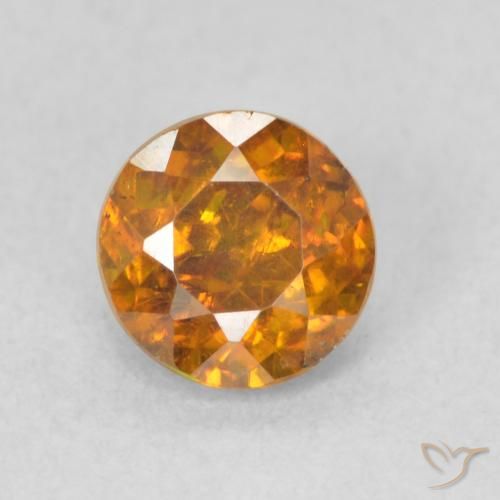 Sphalérite Orange terre naturelle Tour, 0.77 ct, SI