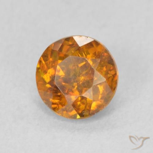 Sphalérite Orange terre naturelle Tour, 0.77 ct, SI