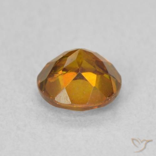 Sphalérite Orange terre naturelle Tour, 0.77 ct, SI