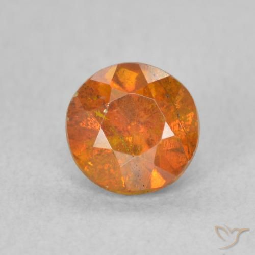 0.79ct Naturel Orange moyen Sphalérite, Tour, SI