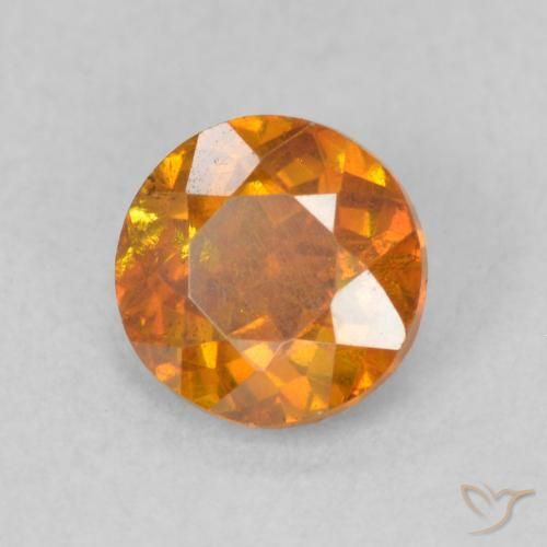 Sphalérite Ambre orange naturelle Tour, 0.77 ct, SI