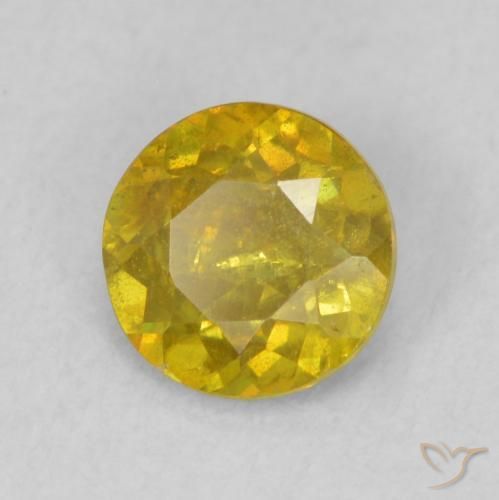 Sphalérite Jaune moyen naturelle Tour, 0.75 ct, SI