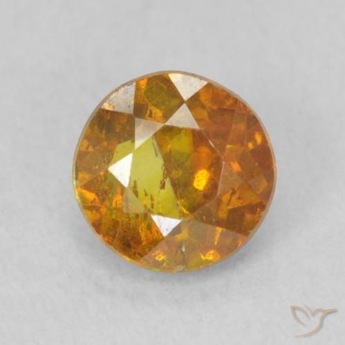 0.91ct Naturel Orange moyen Sphalérite, Tour, SI