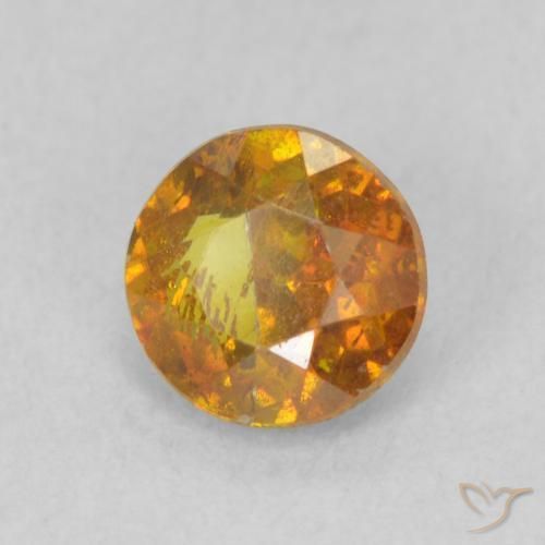 Sphalérite Orange moyen naturelle Tour, 0.91 ct, SI
