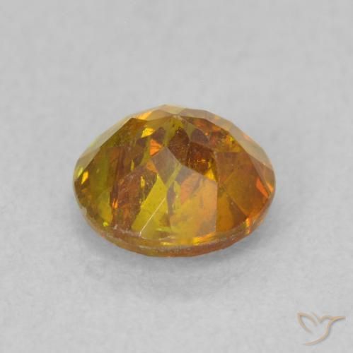 Sphalérite Orange moyen naturelle Tour, 0.91 ct, SI
