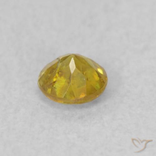 Sphalérite Jaune foncé naturelle Tour, 0.19 ct, SI