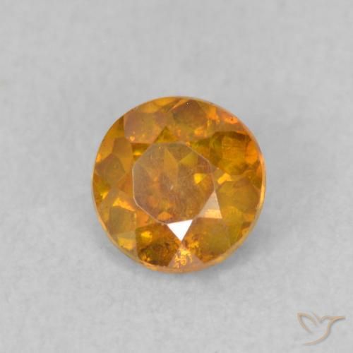 Sphalérite Abricot orange naturelle Tour, 0.52 ct, SI