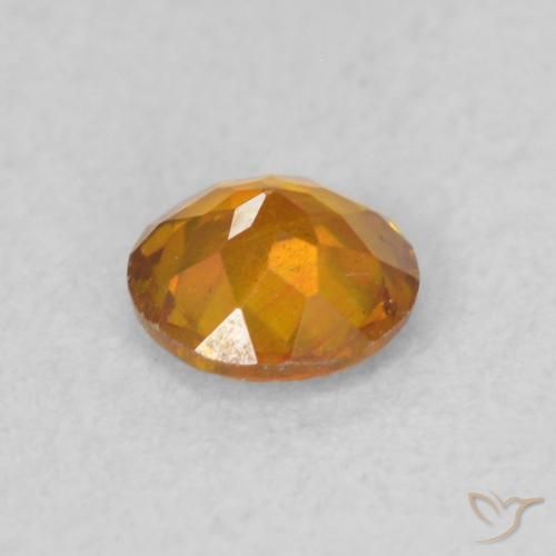 Sphalérite Orange intense naturelle Tour, 0.47 ct, SI