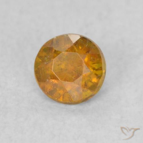 Sphalérite Medium Light-Orange naturelle Tour, 0.26 ct, SI
