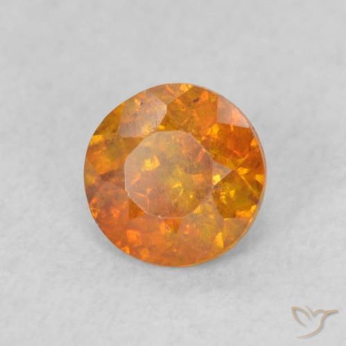 Sphalérite Ambre orange naturelle Tour, 0.70 ct, SI