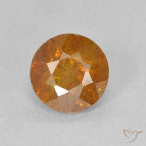 1.04ct Naturel Orange foncé Sphalérite, Tour, SI