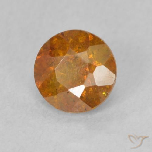 Sphalérite Orange foncé naturelle Tour, 1.04 ct, SI