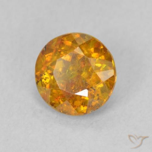 Sphalérite Medium Light-Orange naturelle Tour, 0.78 ct, SI
