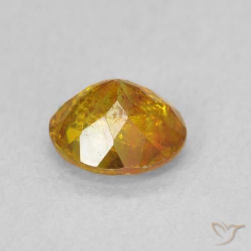 Sphalérite Medium Light-Orange naturelle Tour, 0.78 ct, SI