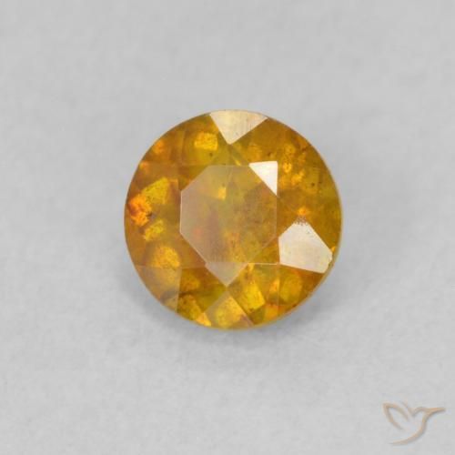 Sphalérite Miel Orange naturelle Tour, 0.66 ct, SI