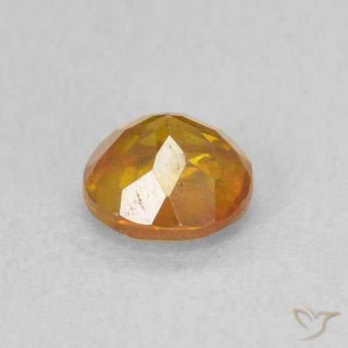 Sphalérite Miel Orange naturelle Tour, 0.66 ct, SI
