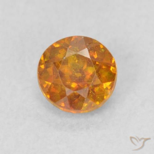 Sphalérite Orange brunâtre naturelle Tour, 0.48 ct, SI