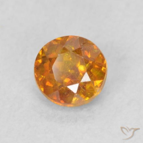 Sphalérite Orange brunâtre naturelle Tour, 0.48 ct, SI