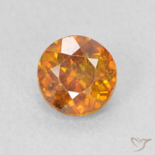 0.84ct Naturel Orange brunâtre Sphalérite, Tour, SI