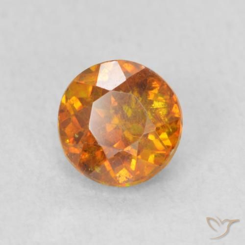 Sphalérite Orange brunâtre naturelle Tour, 0.84 ct, SI