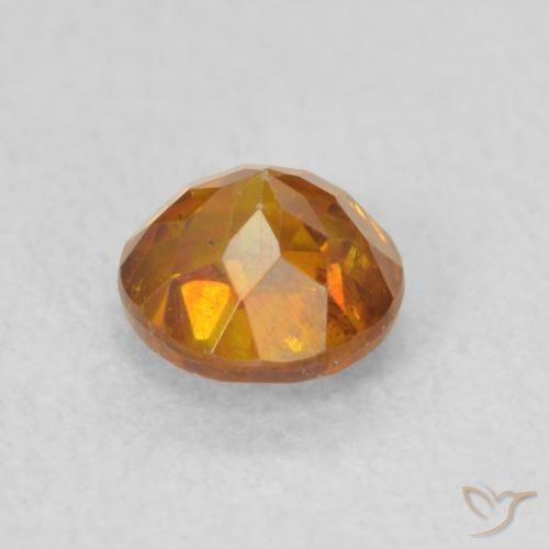 Sphalérite Orange brunâtre naturelle Tour, 0.84 ct, SI