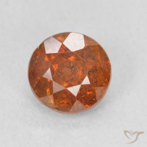 1.28ct Naturel Orange rougeâtre Sphalérite, Tour, SI