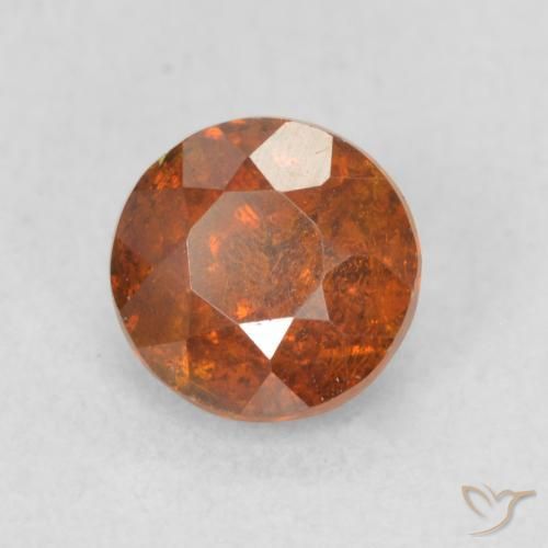 Sphalérite Orange rougeâtre naturelle Tour, 1.28 ct, SI