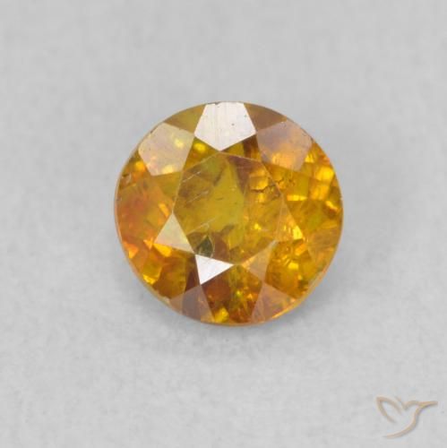 0.51ct Naturel Brun doré Sphalérite, Tour, SI