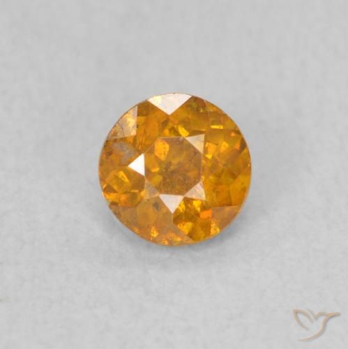 0.42ct Naturel Miel Orange Sphalérite, Tour, SI