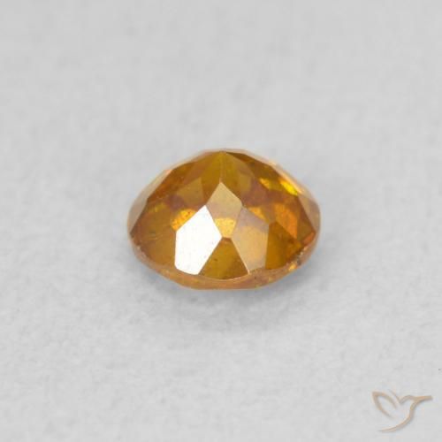 Sphalérite Miel Orange naturelle Tour, 0.42 ct, SI