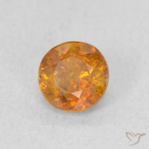 Sphalérite Medium Light-Orange naturelle Tour, 0.54 ct, SI