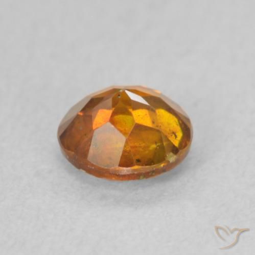 Sphalérite Orange brunâtre naturelle Tour, 0.73 ct, SI