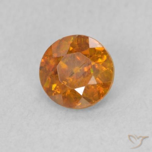 Sphalérite Orange moyen naturelle Tour, 0.53 ct, SI