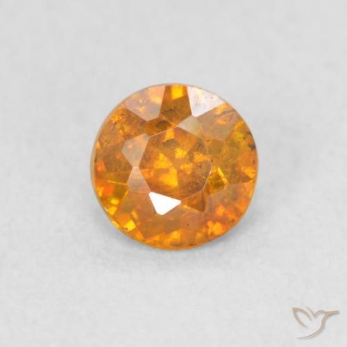 Sphalérite Miel Orange naturelle Tour, 0.45 ct, VS-SI
