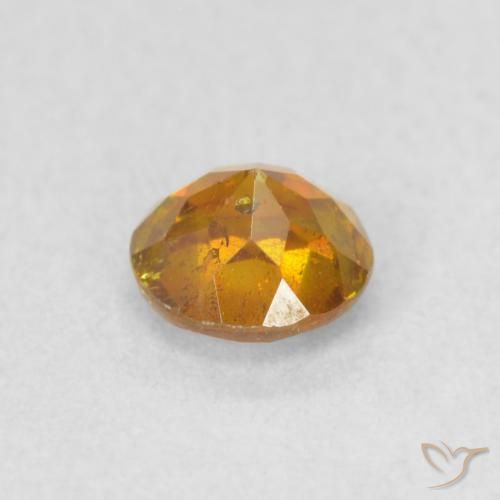 Sphalérite Miel Orange naturelle Tour, 0.45 ct, VS-SI
