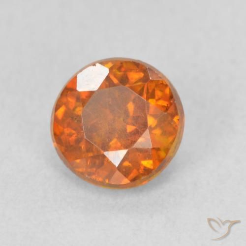 Sphalérite Medium Dark-Orange naturelle Tour, 0.94 ct, VS