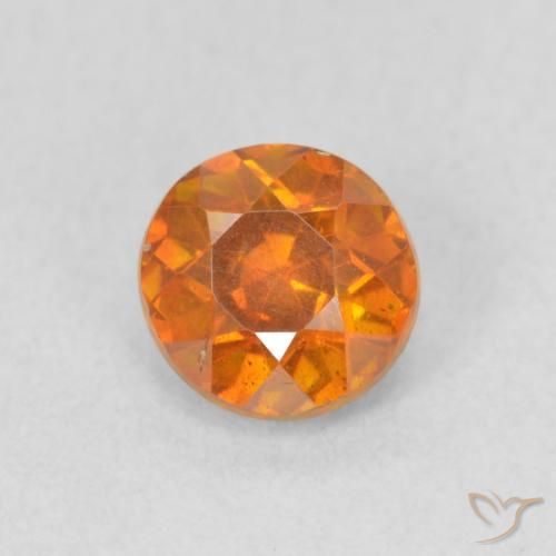 0.75ct Naturel Orange jaunâtre Sphalérite, Tour, VS-SI