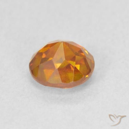 Sphalérite Orange jaunâtre naturelle Tour, 0.75 ct, VS-SI