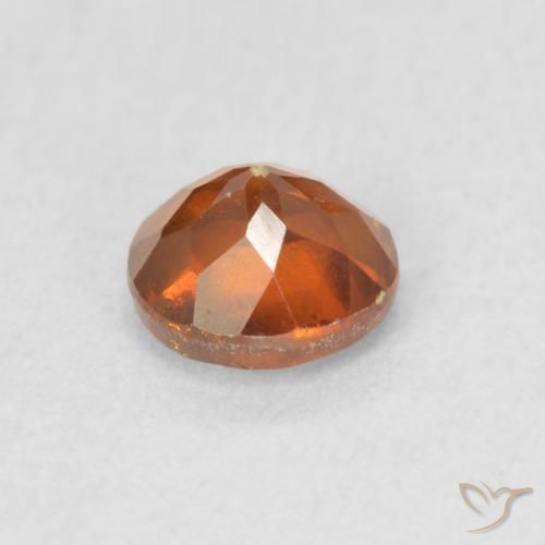 Sphalérite Orange rougeâtre naturelle Tour, 0.68 ct, VS-SI