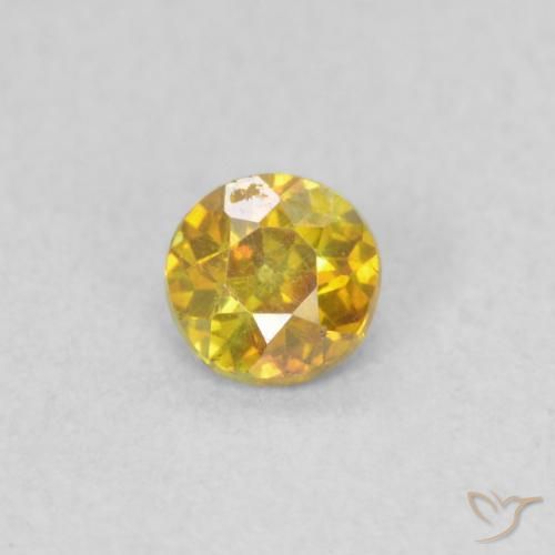 0.24ct Naturel Orange doré Sphalérite, Tour, VS-SI